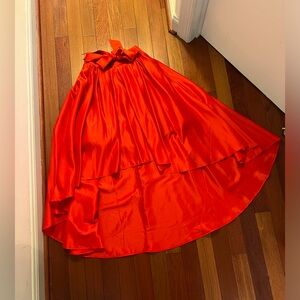 High waisted Hi-low ball gown skirt